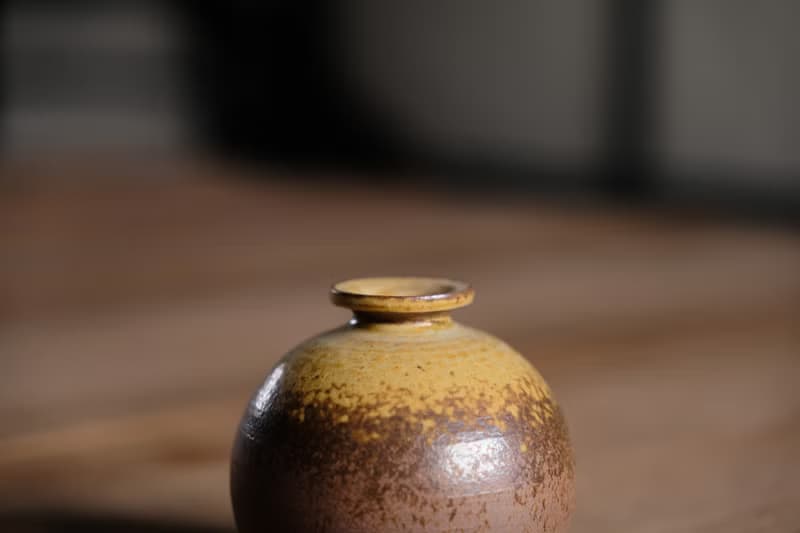 花器|小氣球 麥色花瓶