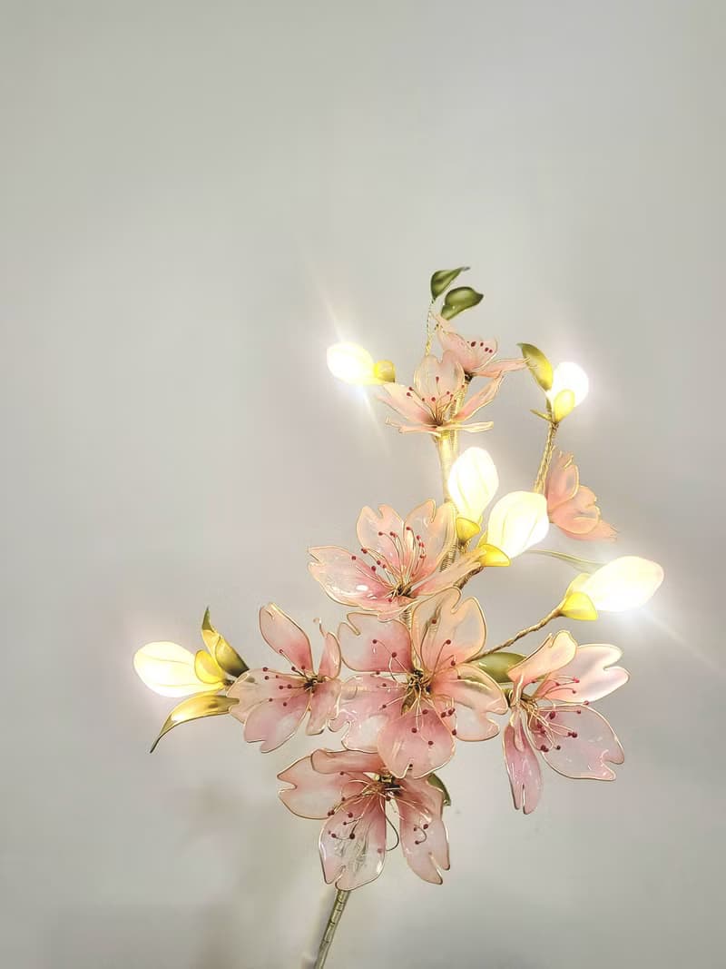 櫻花•沾浸藝術花燈【閒逛花間系列】。小夜燈。生日禮物
