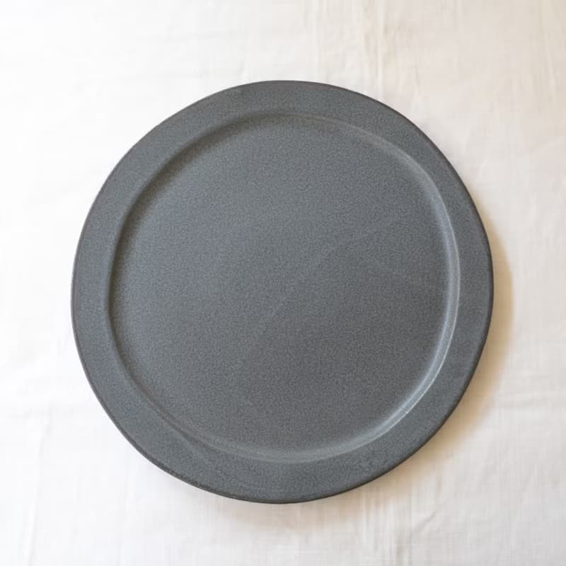 美濃焼　翠　大皿　空色ねず　ワンプレート|パスタ皿