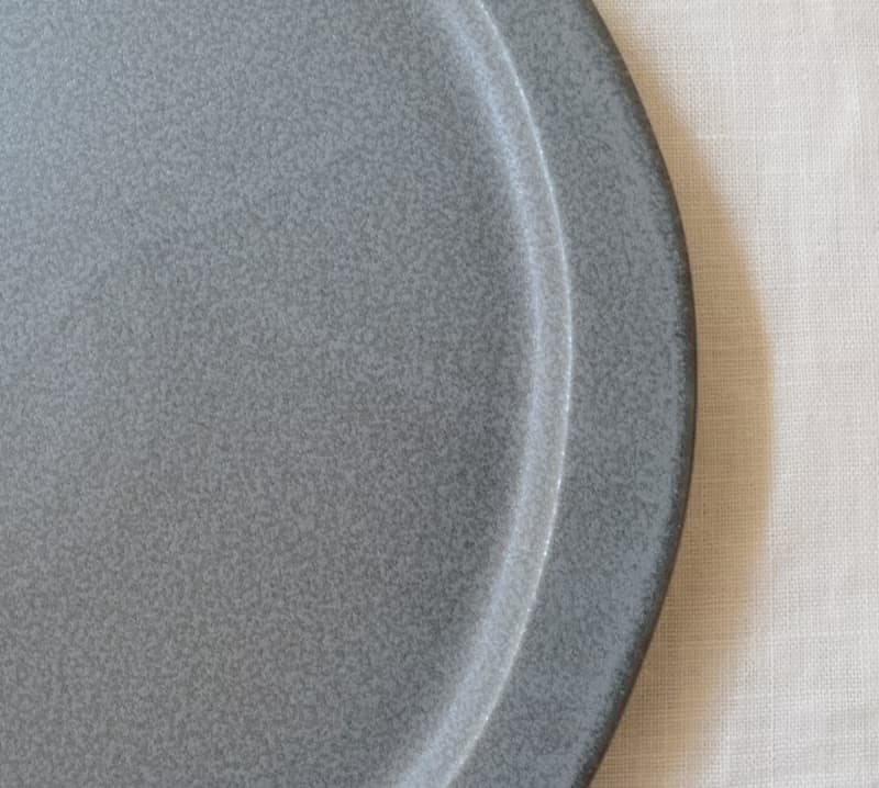 美濃焼　翠　大皿　空色ねず　ワンプレート|パスタ皿