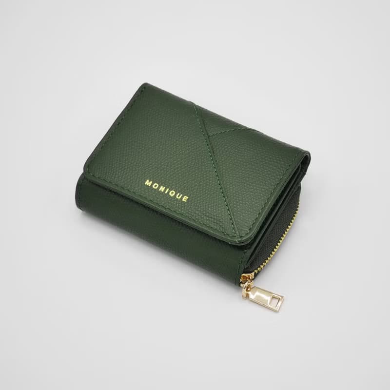 真皮短夾 Ellie Mini Wallet /綠色長夾 祖母綠色 Emerald Green