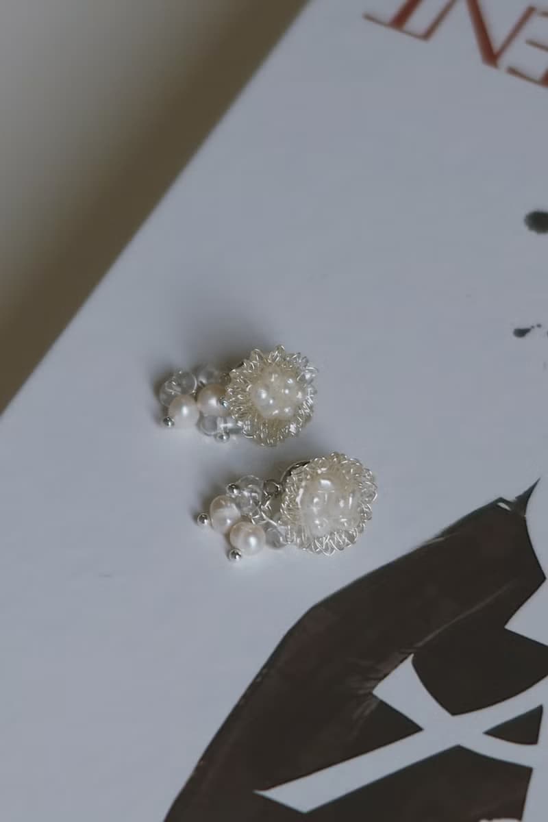 小銀雪花耳環\925銀針 耳夾 夾式耳環 珍珠 樹脂 小耳環 上班耳環