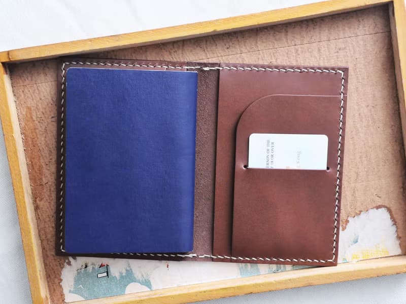 雙咭位票夾護照套 好好縫 皮革DIY材料包 PASSPORT 證件套 旅行