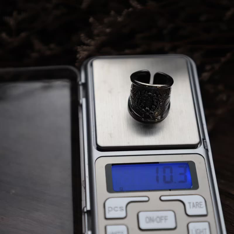 葉枝花戒指女士銀色