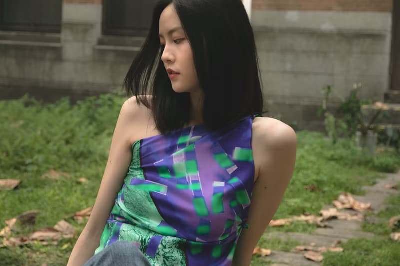【義大利精緻工藝】- 法式時尚穿搭 - 斜紋印花絲巾上衣