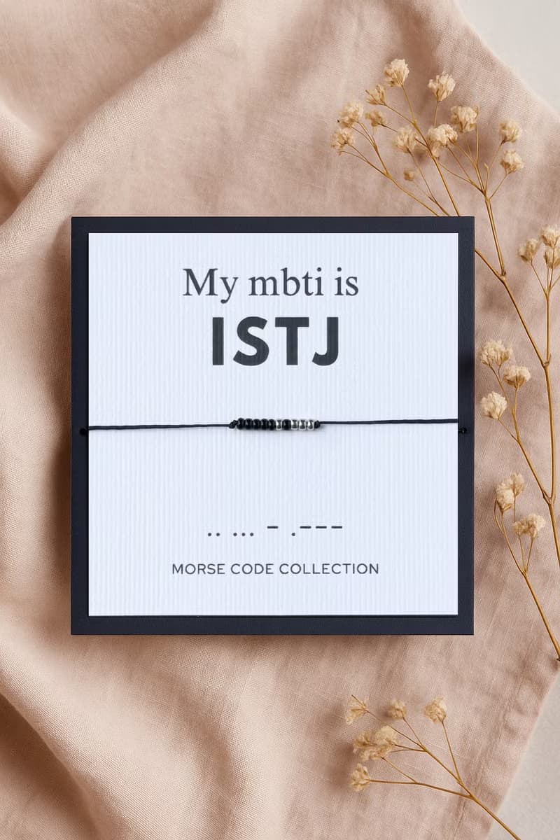 【ISTJ 物流師】MBTI 16型人格。摩斯密碼。手繩手環。禮物