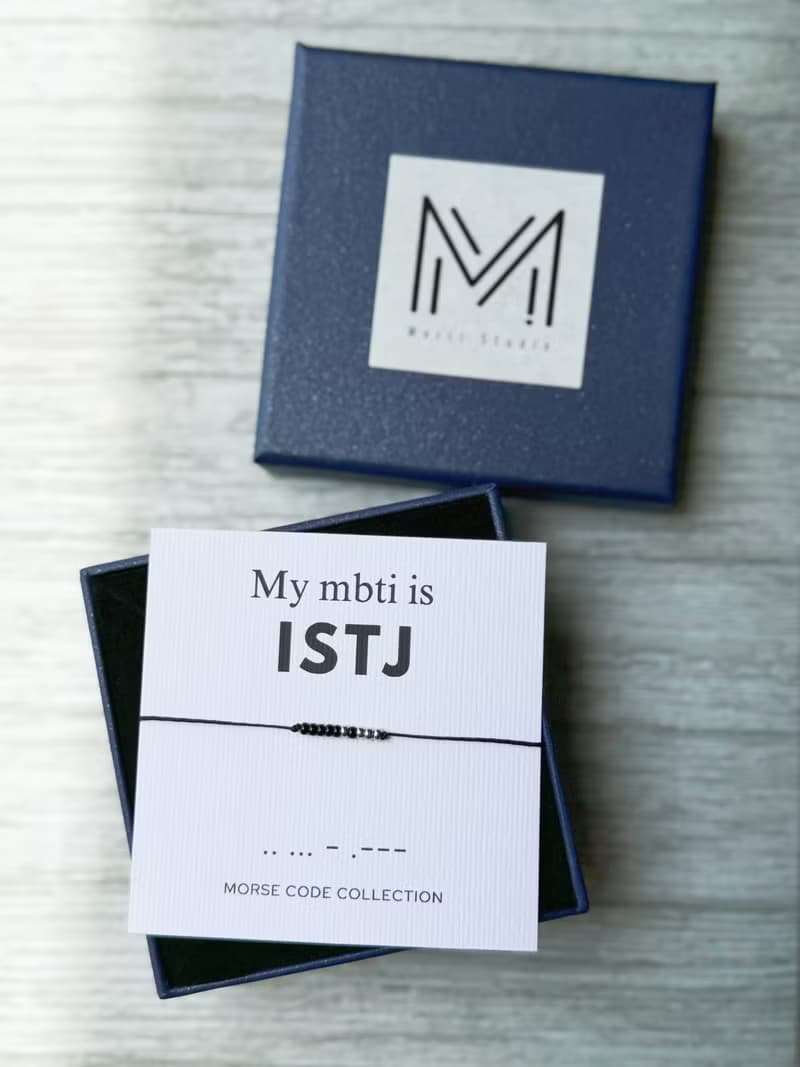 【ISTJ 物流師】MBTI 16型人格。摩斯密碼。手繩手環。禮物