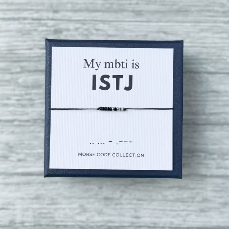 【ISTJ 物流師】MBTI 16型人格。摩斯密碼。手繩手環。禮物