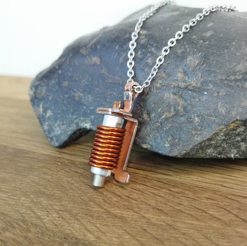 蒸汽朋克吊墜銅線。 反烏托邦項圈。 給極客的父親節禮物
