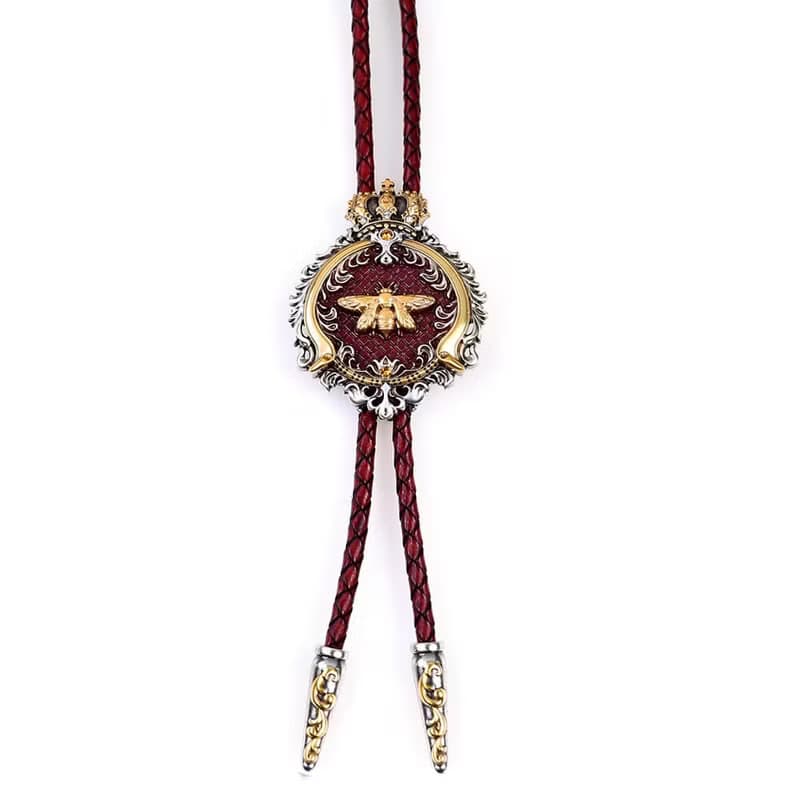 貴族蜂芒 保羅領帶 Bolo Tie 真皮 皮革項鍊 皮繩領帶 長項鍊