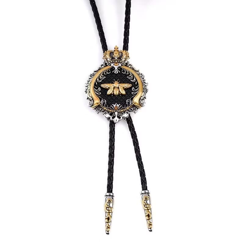 貴族蜂芒 保羅領帶 Bolo Tie 真皮 皮革項鍊 皮繩領帶 長項鍊