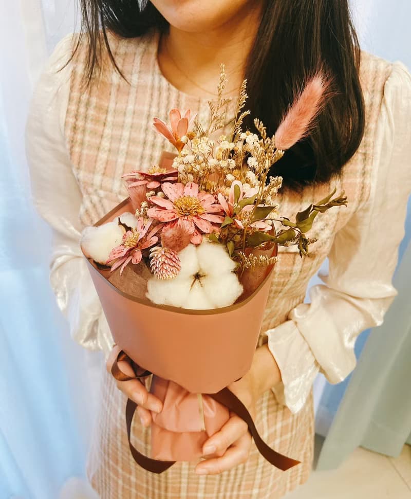 日式乾燥花束 乾燥花 永生花 生日送禮 告白