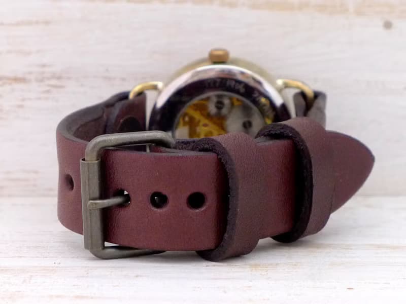 BHW048 手巻き35mm Brass(真鍮)モデル 手作り腕時計 (BHW048)