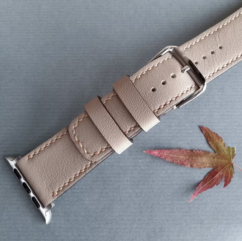 Apple Watch錶帶 / 手工皮革錶帶 / 義大利頂級皮革 / 2色可選