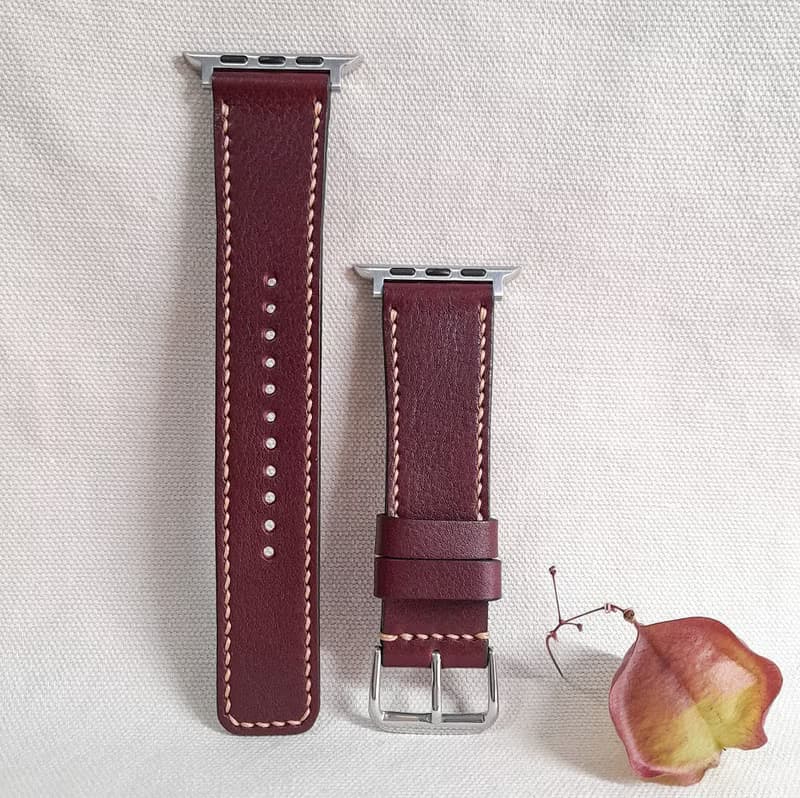 Apple Watch錶帶 / 3色可選 / 手工錶帶 / 義大利頂級皮革