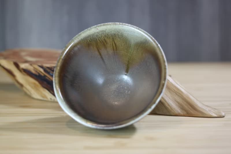 【送禮好物】120ml 天目釉 柴燒茶杯 鶯歌名家葉敏祥手工作品