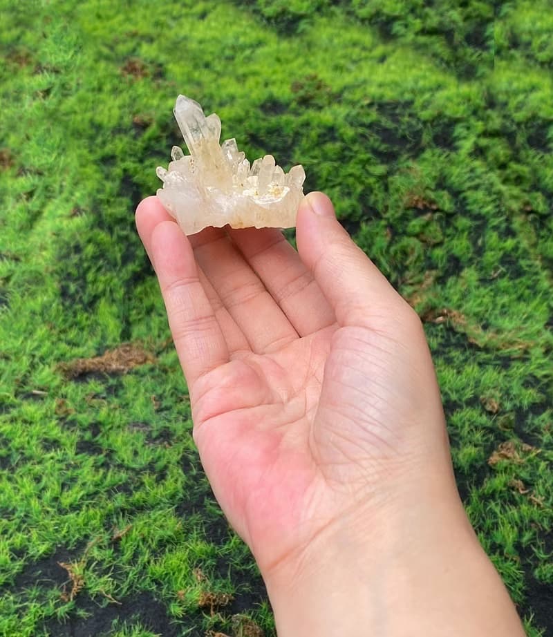 能量水晶擺飾-天然原礦能量白水晶簇 消磁淨化 開運 入厝禮物
