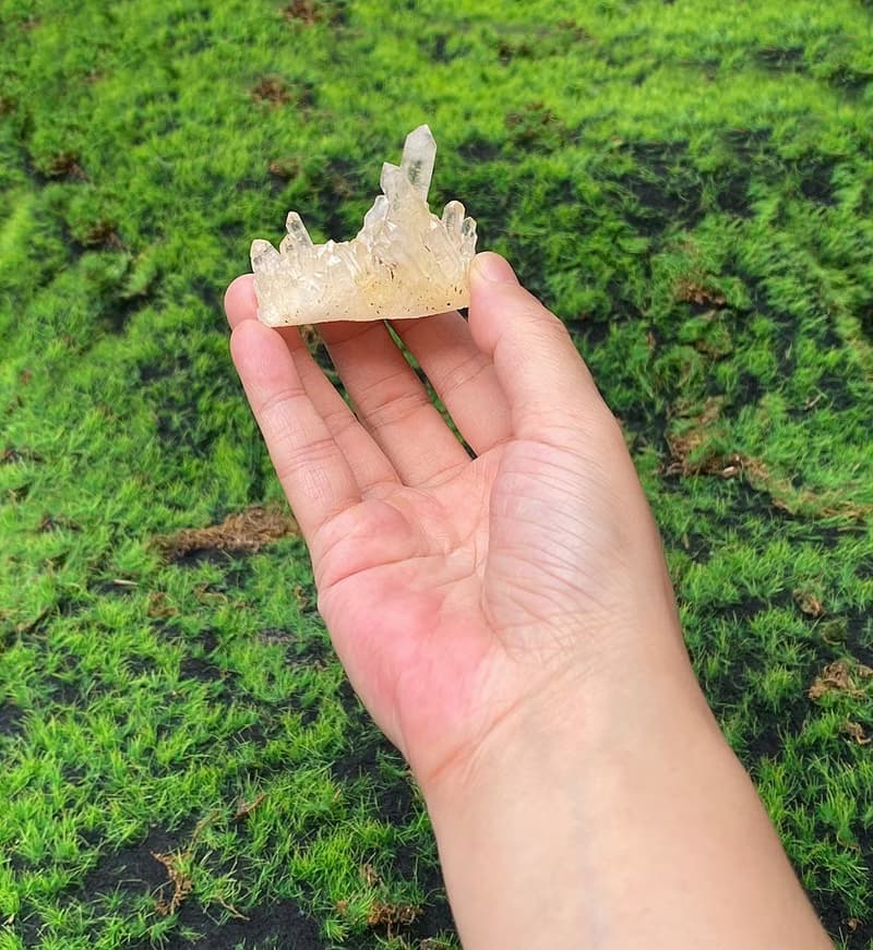 能量水晶擺飾-天然原礦能量白水晶簇 消磁淨化 開運 入厝禮物