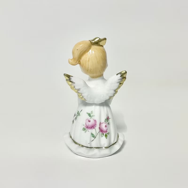 バラのドレスの天使のオーナメント(キャンドル)