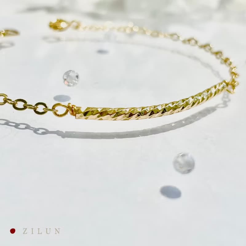 │簡約│粼粼波光 • 手鍊 • 14K注金 • 14kgf