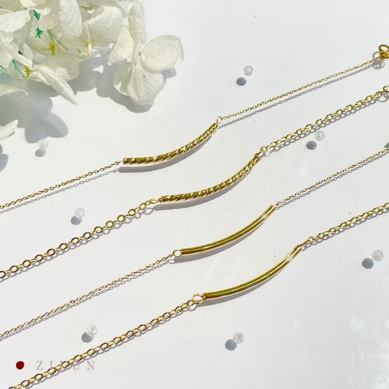 │簡約│粼粼波光 • 手鍊 • 14K注金 • 14kgf