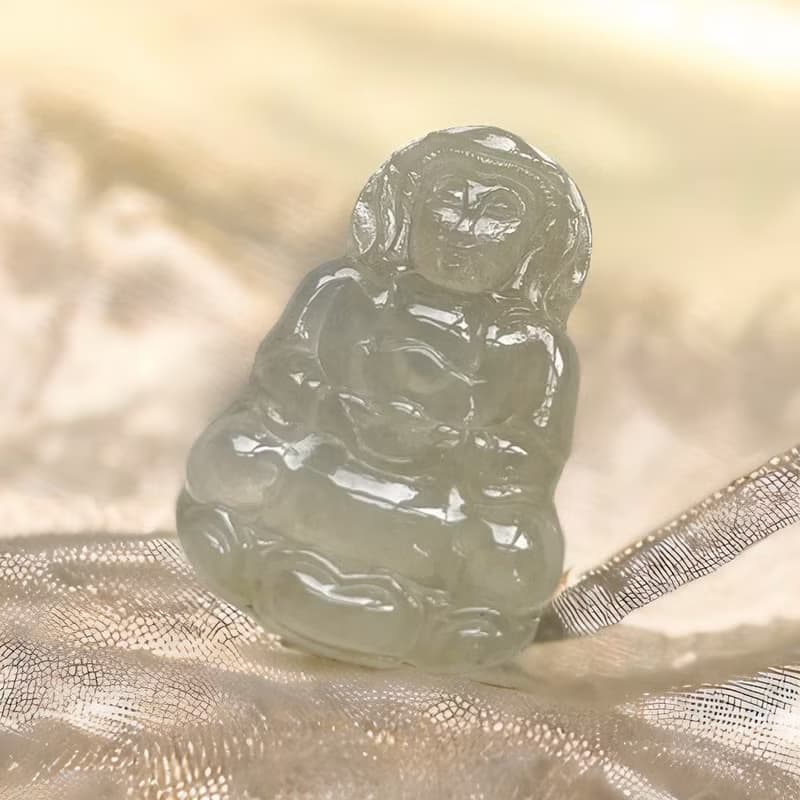 冰種翡翠觀音菩薩 | 天然緬甸玉翡翠A貨