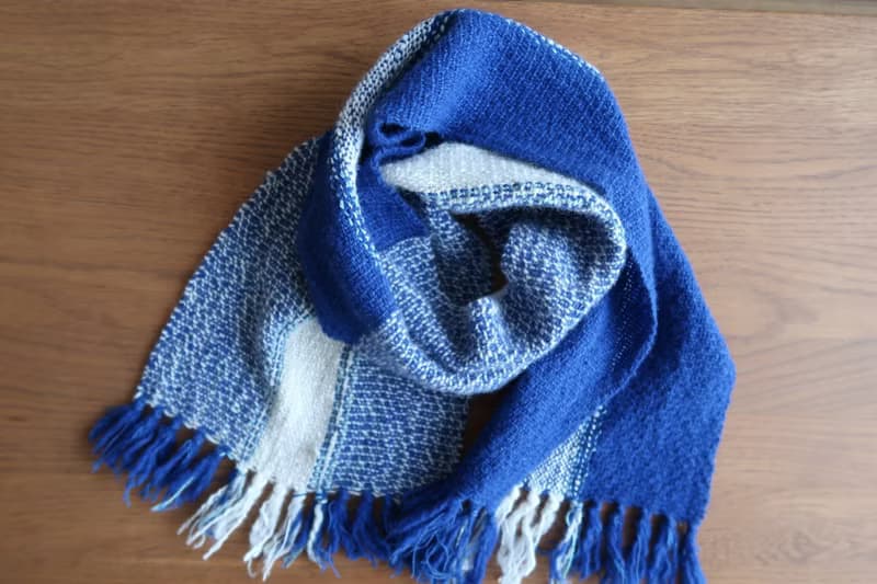 手織りマフラー　wool　sky×snow　gift　情人節　春節　生日禮物　Shawl (S) 52