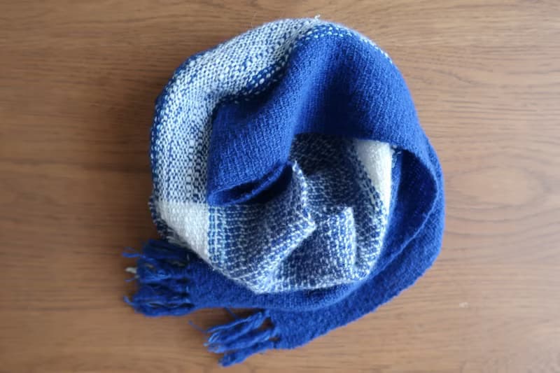 手織りマフラー　wool　sky×snow　gift　情人節　春節　生日禮物　Shawl (S) 52