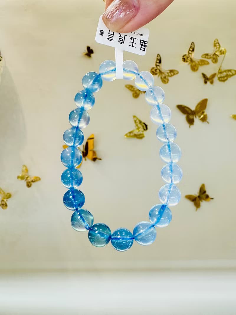 小精品星耀銀河閃亮漸層海洋星光海藍寶9mm21g釋放壓力舒緩情緒