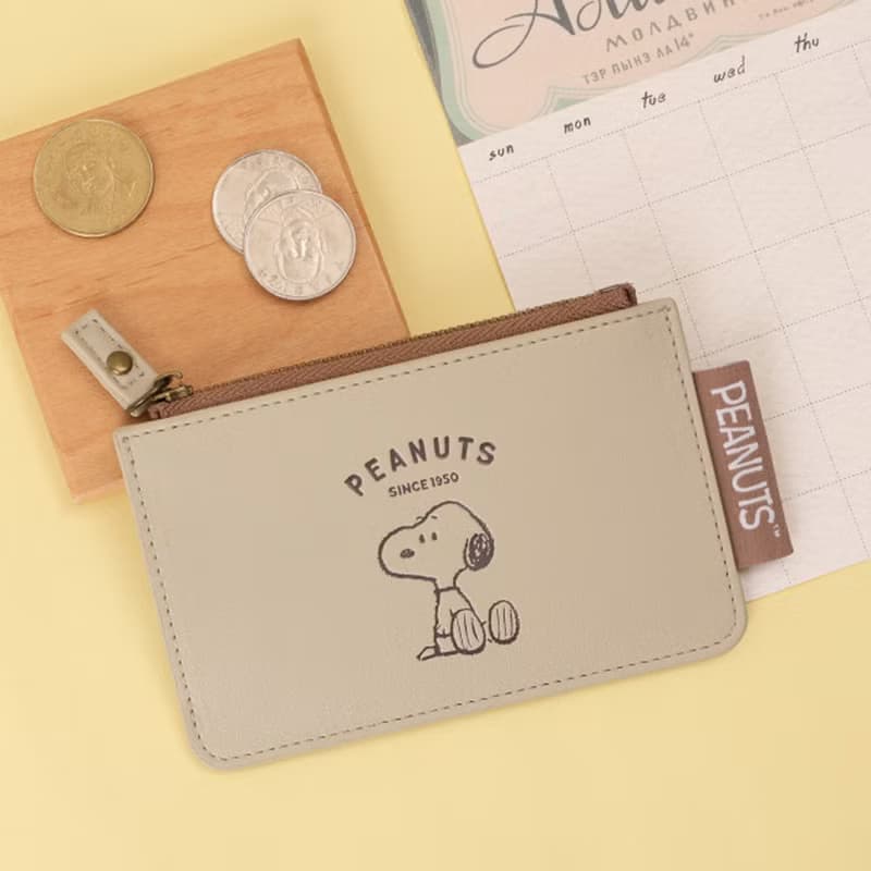 Peanuts史努比票夾零錢包-Snoopy 正版授權 票卡零錢包 史努比