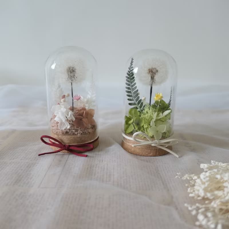 【蒲公英小花園玻璃盅】居家裝飾/生日禮物/感謝禮物/送禮