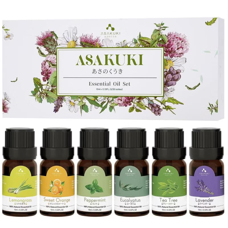 【香氛機專用精油】6枝裝日本植物天然香薰精油 男女聖誕交換禮物