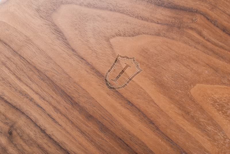 Islandoffer島嶼製作 簡約黑胡桃木圓形零食盤 茶盤水果盤 25*25