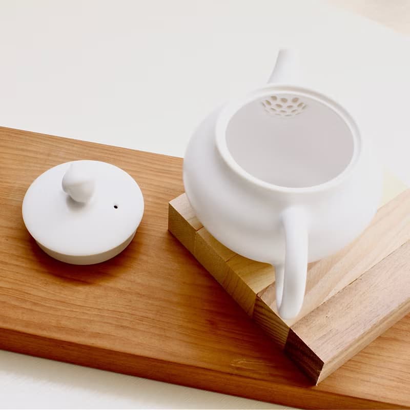 【白瓷茶具】橡實鈕蓋－100ml小茶壺