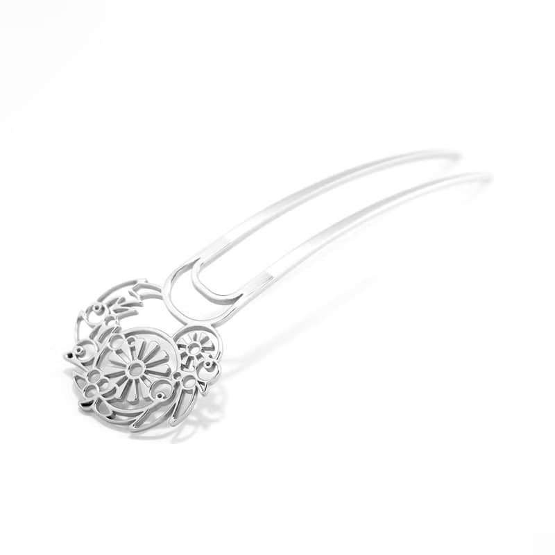 KANZASHI Hair pin 【Wreath / Sangria】