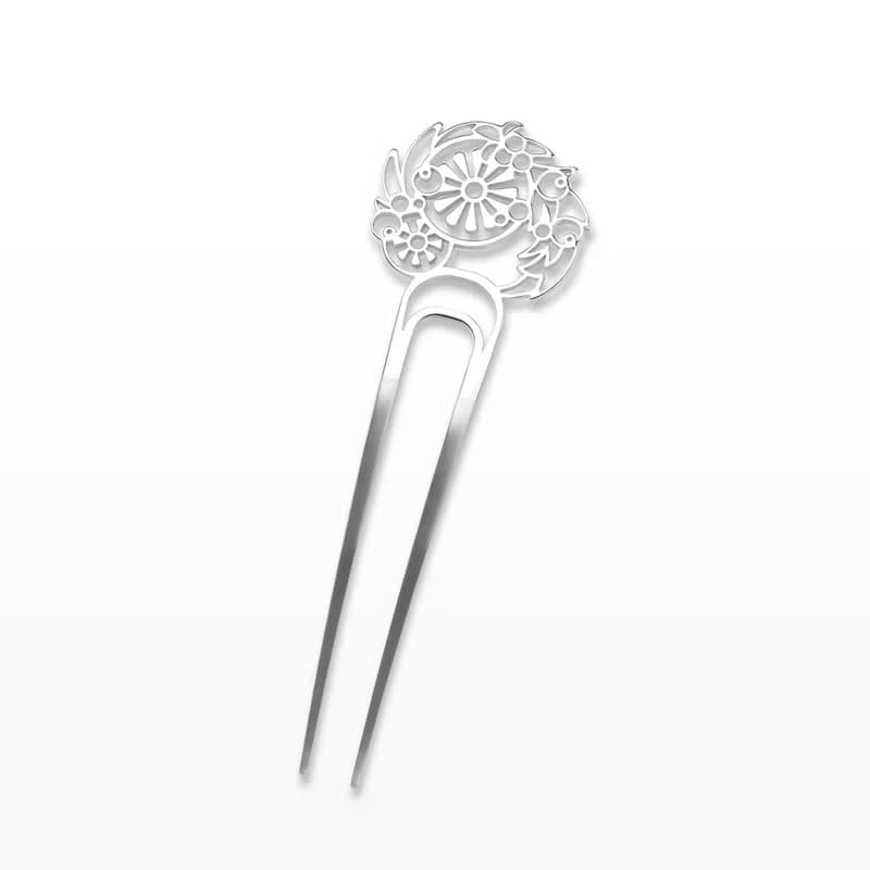 KANZASHI Hair pin 【Wreath / Sangria】