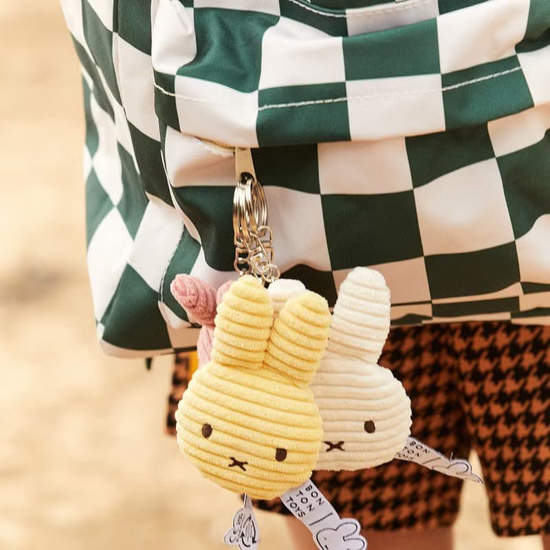 BON TON TOYS Miffy拍拍米菲兔ECO燈芯絨鑰匙圈 10cm(六色)
