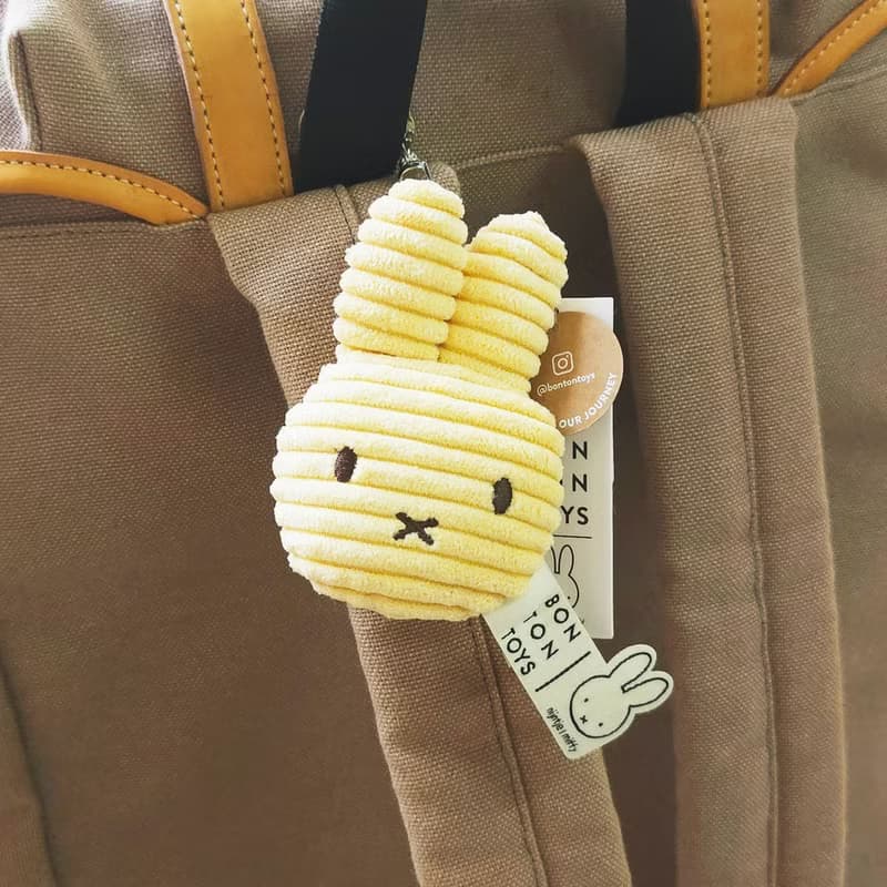 BON TON TOYS Miffy拍拍米菲兔ECO燈芯絨鑰匙圈 10cm(六色)