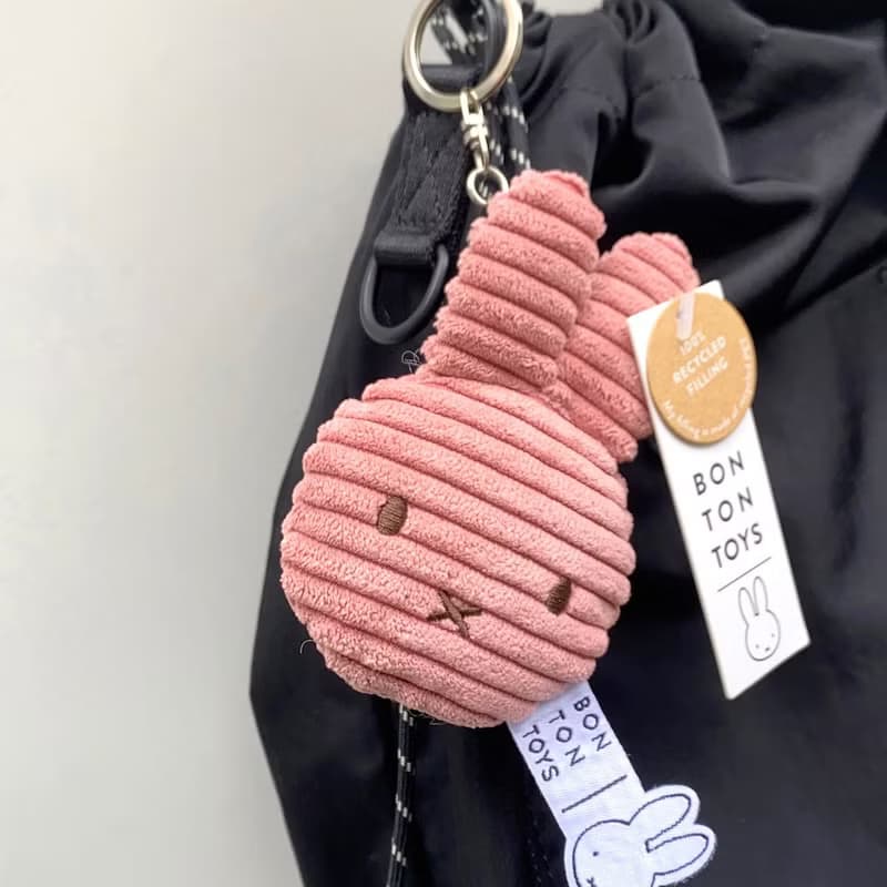 BON TON TOYS Miffy拍拍米菲兔ECO燈芯絨鑰匙圈 10cm(六色)