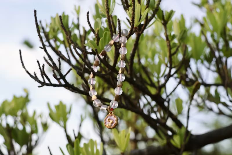 【月櫻兔/ Cherry Blossom Moon】中秋好物月櫻兔粉晶手鍊