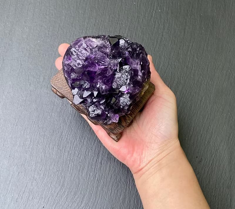 招財開運-天然原礦紫晶簇紫晶鎮 紫水晶 消磁淨化 快速出貨