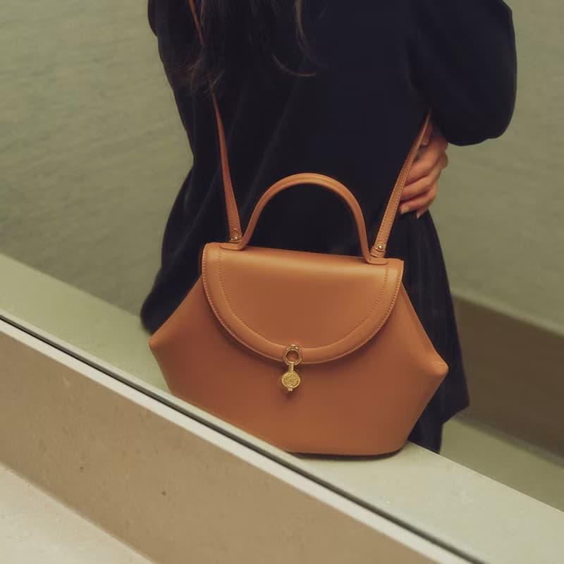 The Miro Bag 玉米基純素皮革 手提包 斜背包 棕色