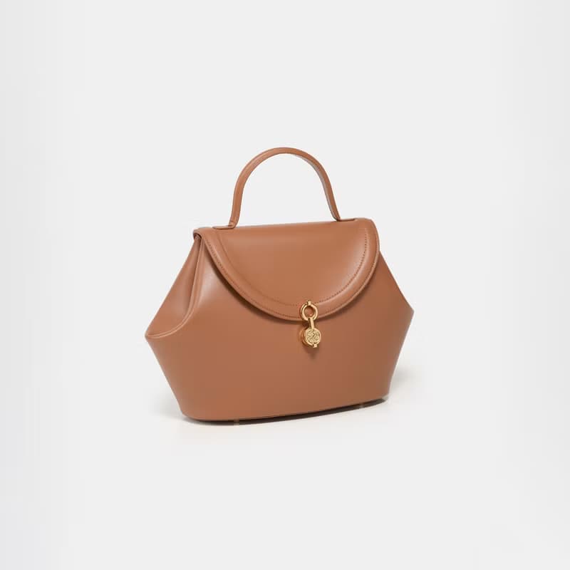 The Miro Bag 玉米基純素皮革 手提包 斜背包 棕色