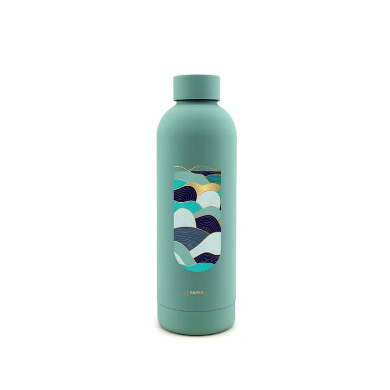 冷熱保溫瓶 隨行杯-日本-藍海浪濤 (500ml)