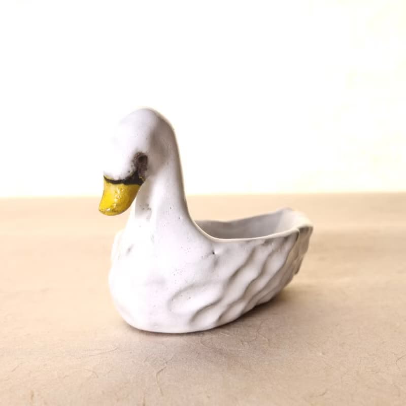 【畢業禮物】白天鵝小托盤/湖上白鵝/小物與飾品收納擺件