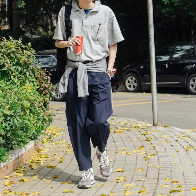 PANTS 夏季日系休閒長褲 百搭款 錐型寬鬆設計9分褲 超舒適面料