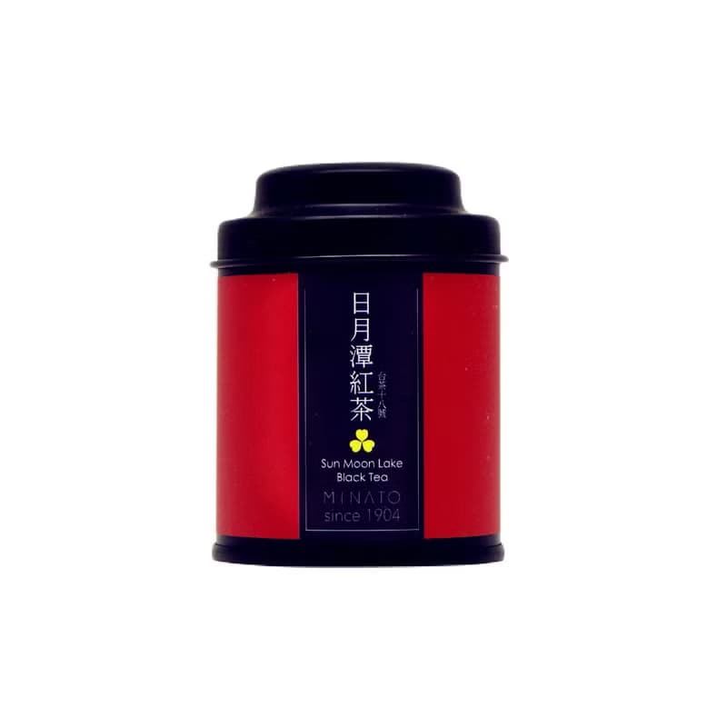 【茶粒茶】原片茶葉 質感霧黑Mini罐-日月潭紅茶