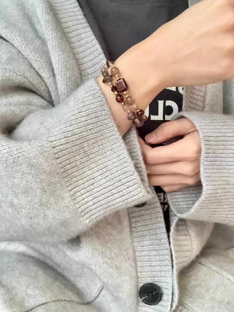 紫醉金瀰紫晶貔貅超七轉運手鍊 - 18K金醫療鋼/紫水晶貔貅/超級七