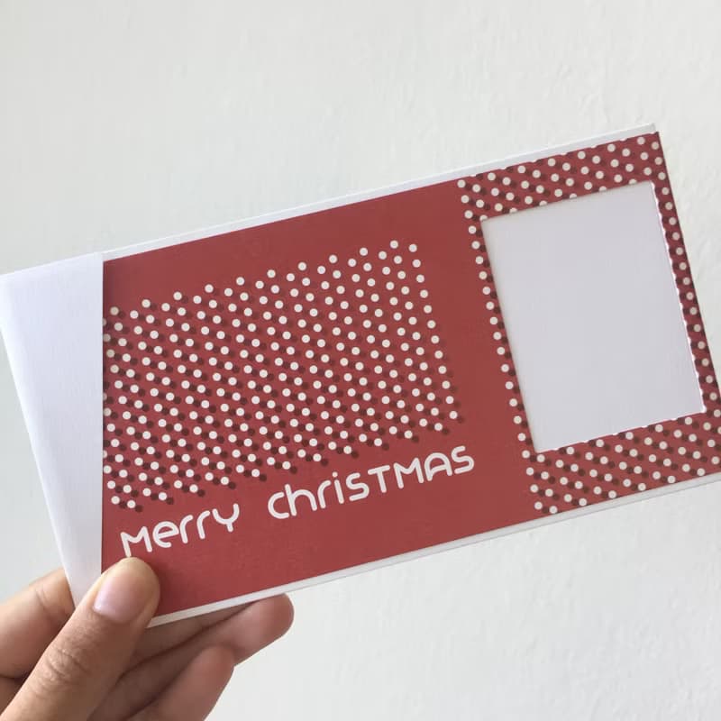 Pin Cards - Snowing 聖誕卡 / 專為拍立得設計的禮物卡