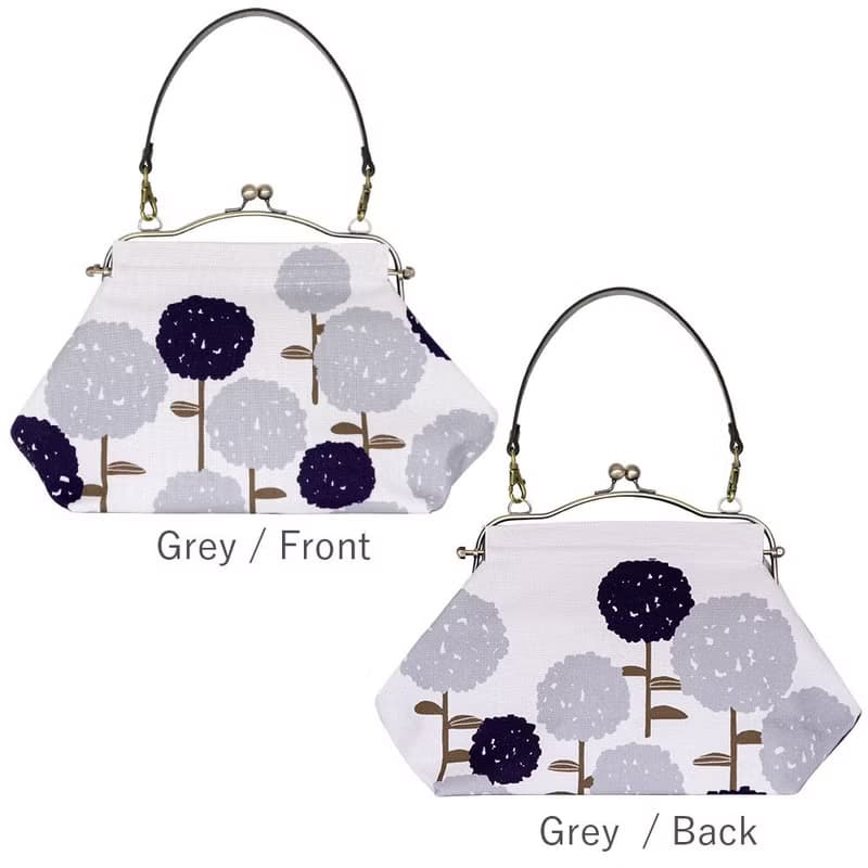 横長ベンリーがま口バッグ こでまり 【 日本製 】ハンドバッグ Frame Bag